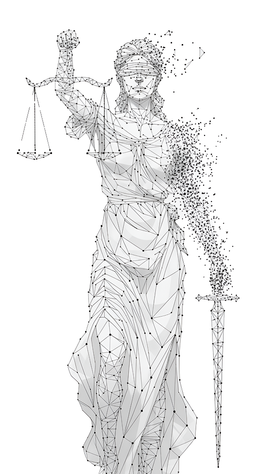 AI-powered legal assistant illustration